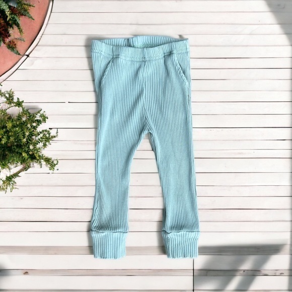 Size 12-18 Months Ribbed Pull On Pants Sage Green - Picture 1 of 7